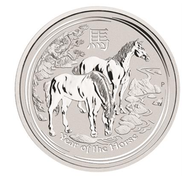 The Perth Mint 1 kg stříbrná mince Silver Lunar II Rok Koně 2014 BU - Perth Mint