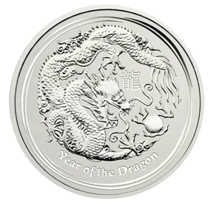 The Perth Mint 1 kg stříbrná mince Silver Lunar II Rok Draka 2012 BU - Perth Mint