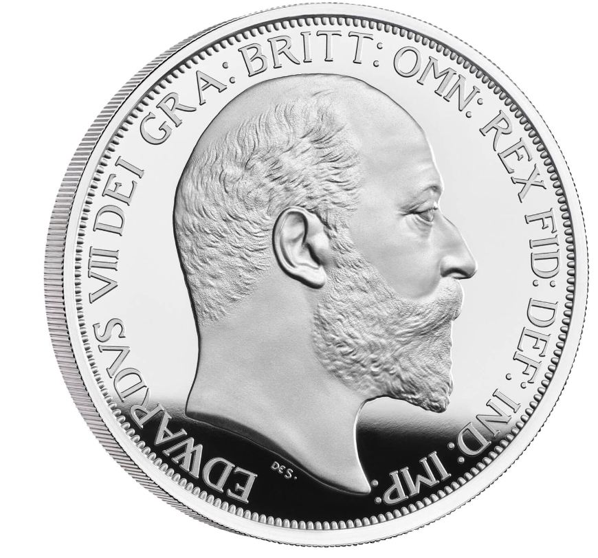 The Royal Mint 5 oz stříbrná mince Král Edward VII. - Britští monarchové 2022 PROOF - Royal Mint
