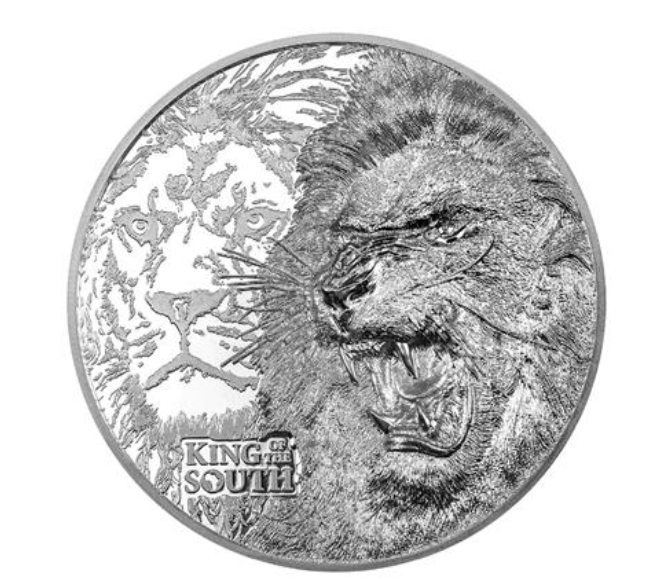 Stříbrná mince 1 kg Lev - King of the South 2023 Proof, High Relief - CIT Coin Invest