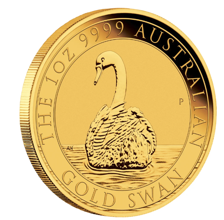 The Perth Mint 1 oz zlatá mince Australian Swan (Australská Labuť) 2023 - Perth Mint