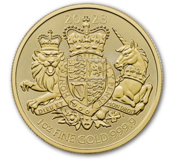 The Royal Mint 1 oz zlatá mince Royal Arms 2023 - Royal Mint