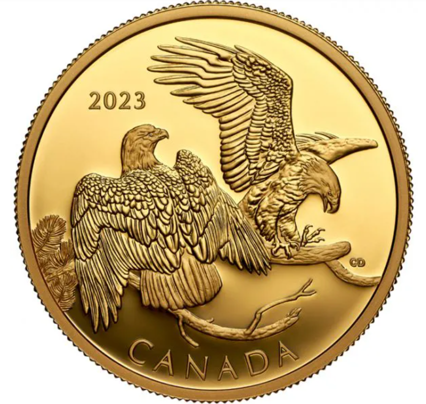 1 oz zlatá mince Orel bělohlavý 2023 PROOF - Royal Canadian Mint