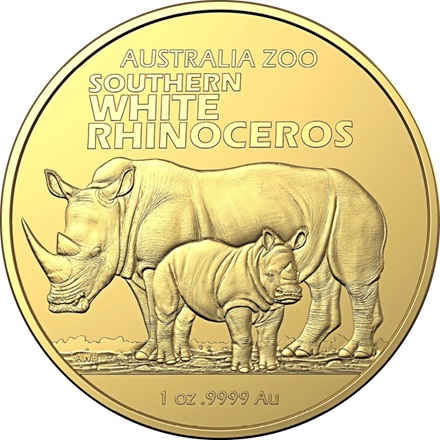 The Royal Australian Mint 1 oz zlatá mince Nosorožec bílý - Australia ZOO 2023 Royal Australian Mint
