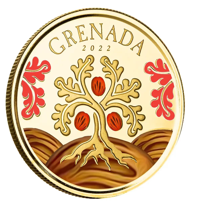 1 oz zlatá mince EC8 Grenada 2022 PROOF, barevné provedení - Scottsdale Mint