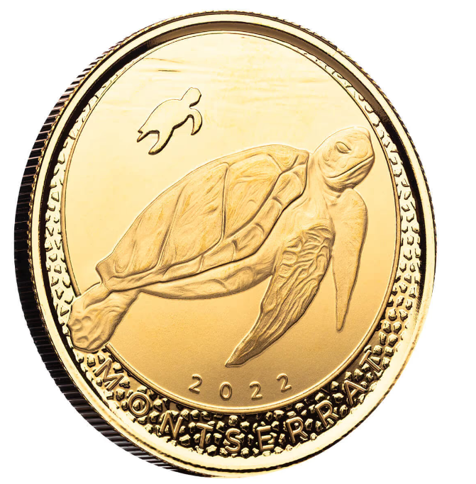 1 oz zlatá mince EC8 Montserrat 2022 PROOF - Scottsdale Mint