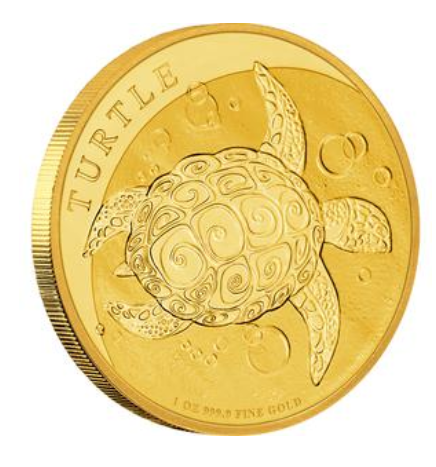 1 oz zlatá mince Želva Taku Hawksbill - Careta pravá 2024 BU NIUE – New Zealand Mint