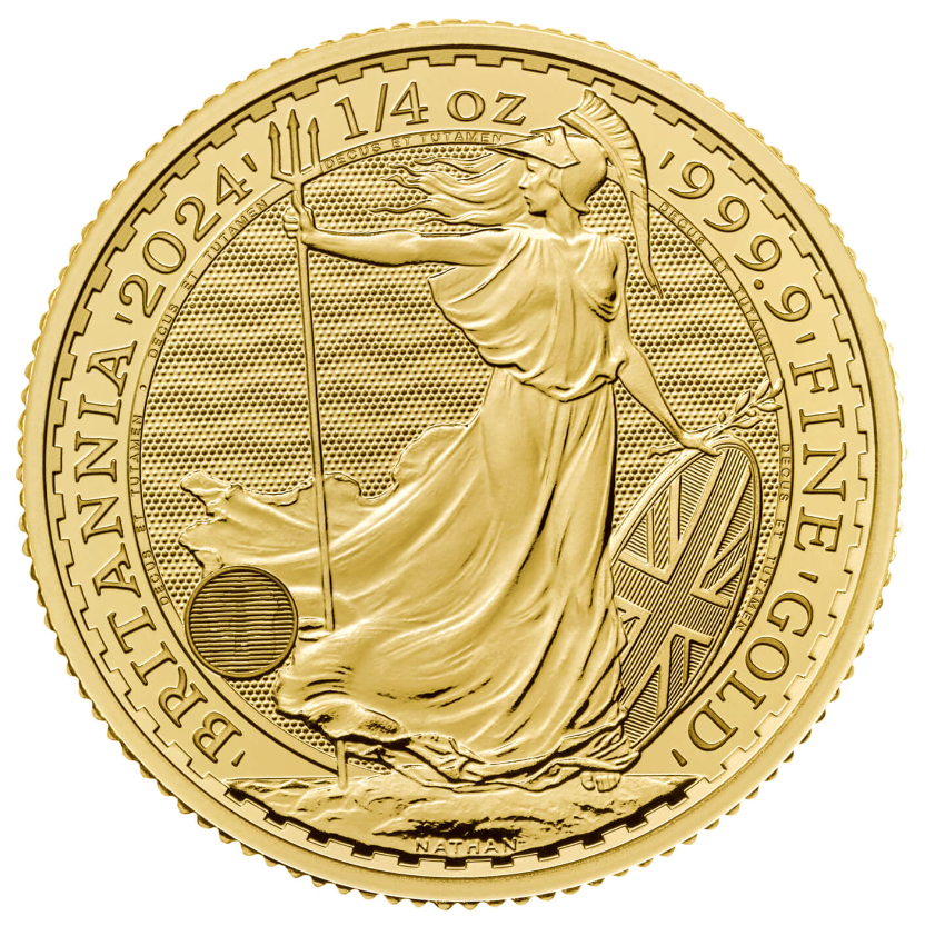 The Royal Mint 1/4 oz zlatá mince Gold Britannia 2024 - Royal Mint