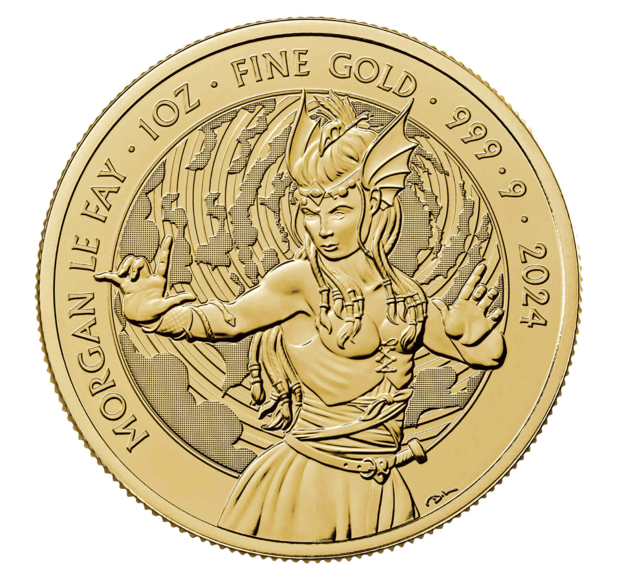 The Royal Mint 1 oz zlatá mince Morgan le Fay (Morgana) - Mýty a Legendy 2024 Royal Mint