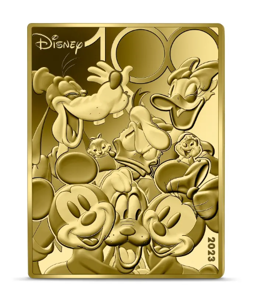 1 oz zlatá mince Disney - 100 let PROOF 2023 - Monnaie de Paris