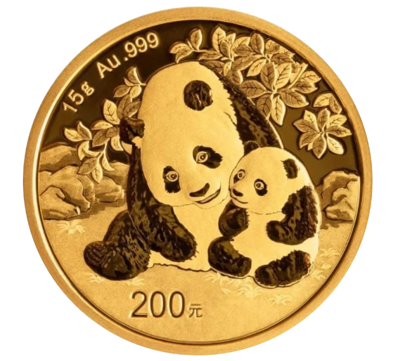 15g zlatá mince Gold China Panda 2024 China Mint