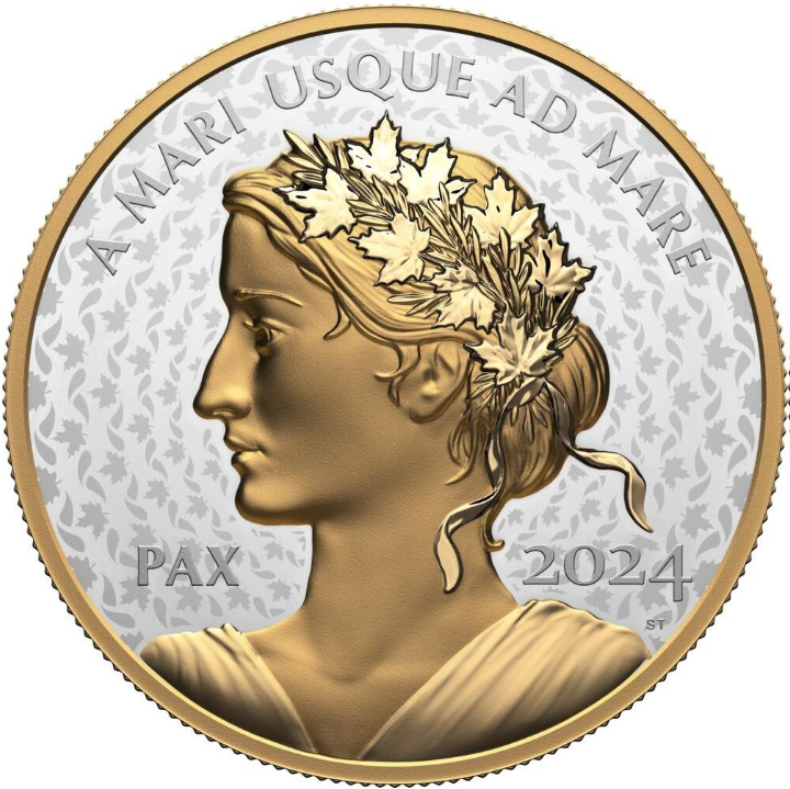 5 oz stříbrná mince Peace Dollar 2024 Proof High Relief - Royal Canadian Mint