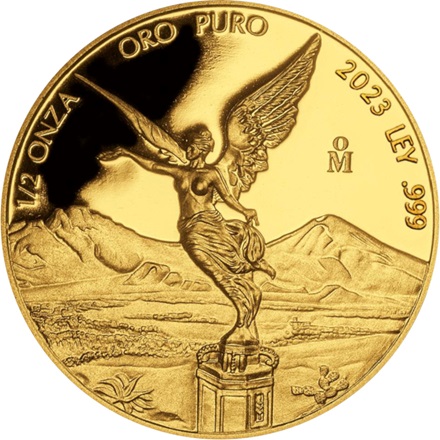 1/2 oz zlatá mince Gold Mexico Libertad 2023 PROOF - BANCO DE MEXICO CASA DE MONEDA MINT