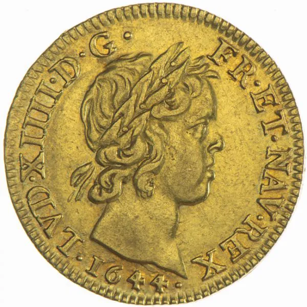 Zlatá mince Louis d ́or a la méche courte 1644 - Monnaie de Paris
