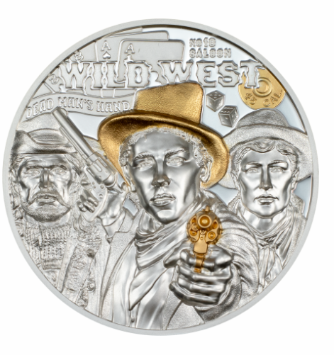 3 oz stříbrná mince Legendy - WILD WEST 2024 - Proof, Ultra High Relief 2024 - CIT Coin Invest