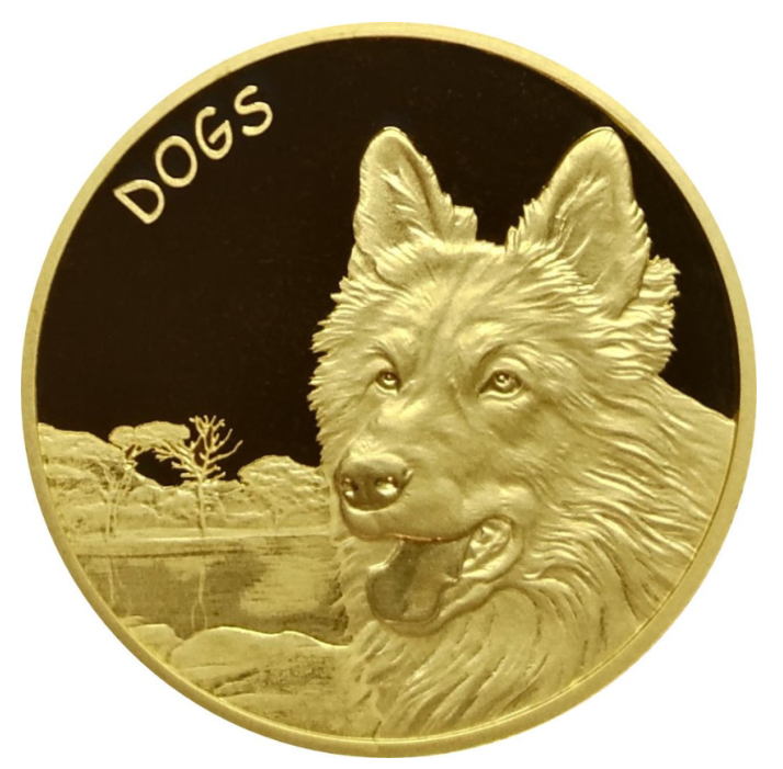 1 oz zlatá mince Dogs (Psi) Fiji 2023 Prooflike - New Zealand Mint