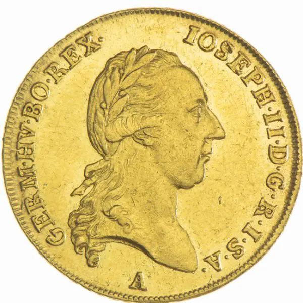 Zlatá mince 2 Dukát Josef II. 1786 - Mincovna Vídeň