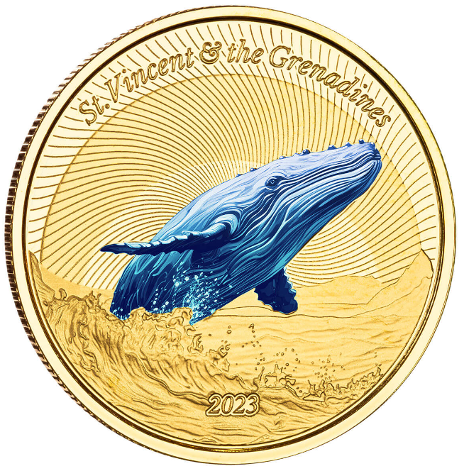 1 oz zlatá mince EC8 St. Vincent & Grenadines 2023 PROOF, barevné provedení - Scottsdale Mint