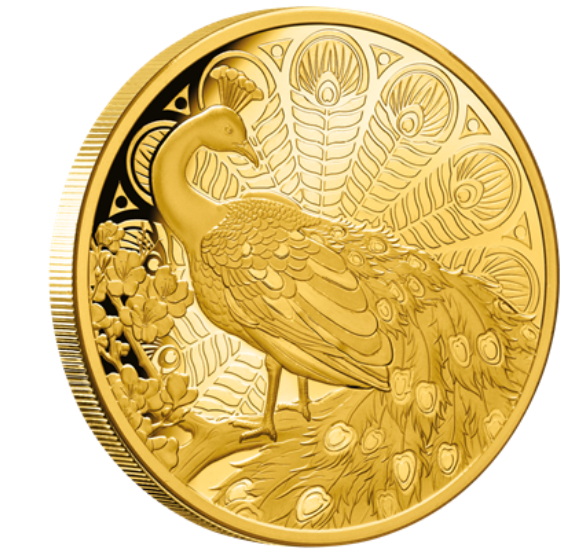 1 oz zlatá mince Páv 2024 - PROOF - Niue