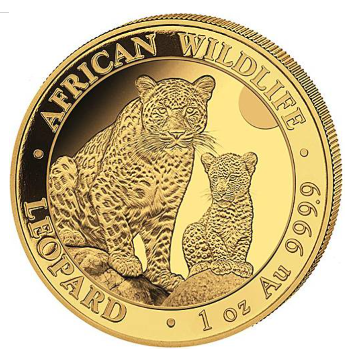 1 oz zlatá mince Gold Somalia Leopard 2024 Bayerisches Hauptmünzamt