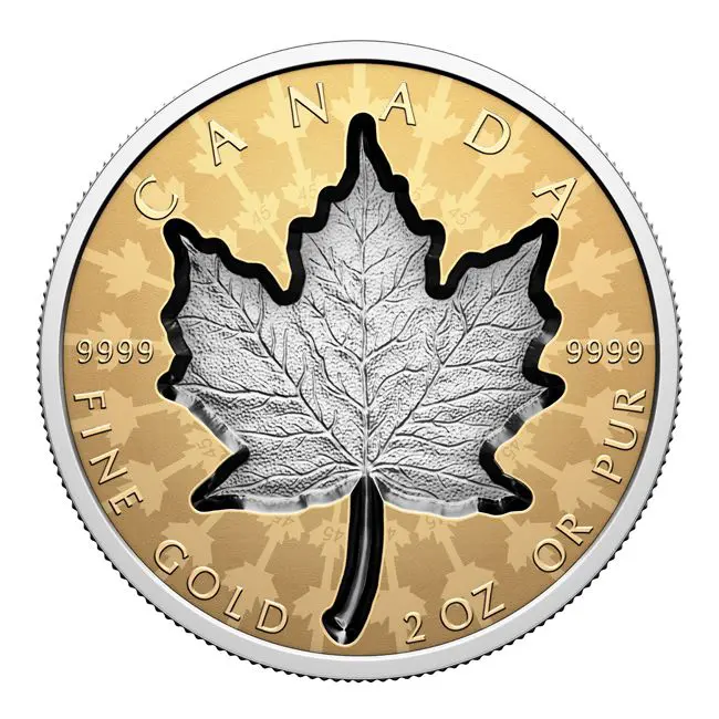 Zlatá mince 2 oz Maple Leaf 2024 - Proof Super Incuse - Royal Canadian Mint