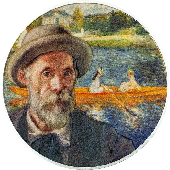 Stříbrná mince 2 oz Masters of Art - AUGUSTE RENOIR - PROOF Ultra High Relief 2024 - CIT Coin Invest