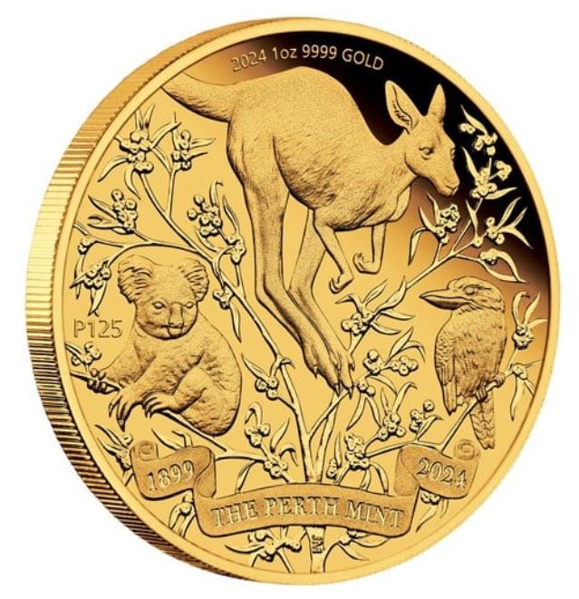 The Perth Mint 1 oz zlatá mince Perth Mint - 125. výročí 2024 PROOF - Perth Mint