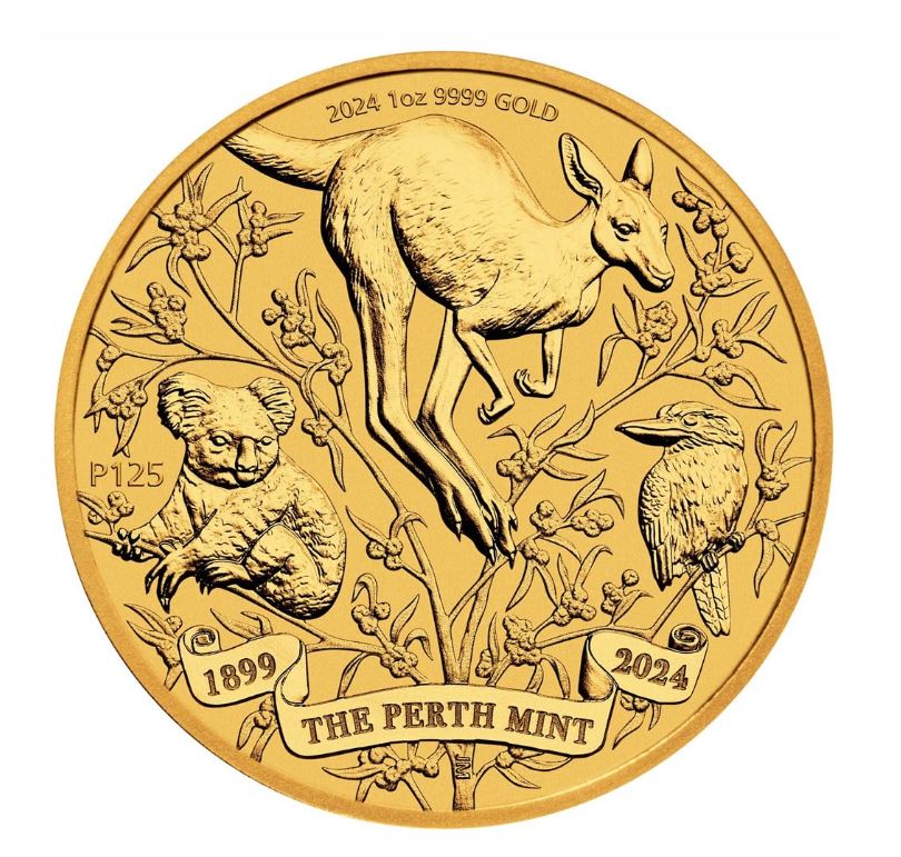 The Perth Mint 1 oz zlatá mince Perth Mint - 125. výročí 2024 BU - Perth Mint