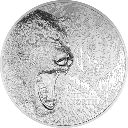 Stříbrná mince 1 kg Polární medvěd - King of the North 2024 Proof, High Relief - CIT Coin Invest
