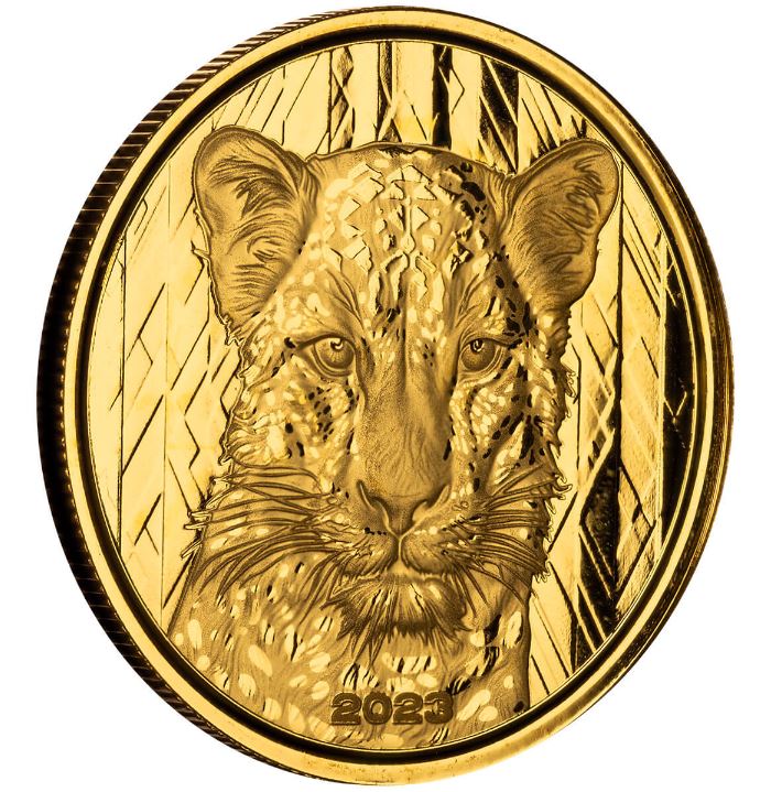 1 oz zlatá mince Leopard 2023 PROOF – Scottsdale Mint
