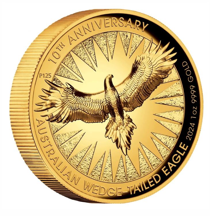 The Perth Mint 1 oz zlatá mince Wedge Tailed Eagle 2024 - PROOF, High Relief - Perth Mint