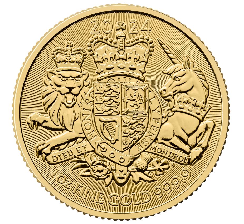 The Royal Mint 1 oz zlatá mince Royal Arms 2024 - Royal Mint