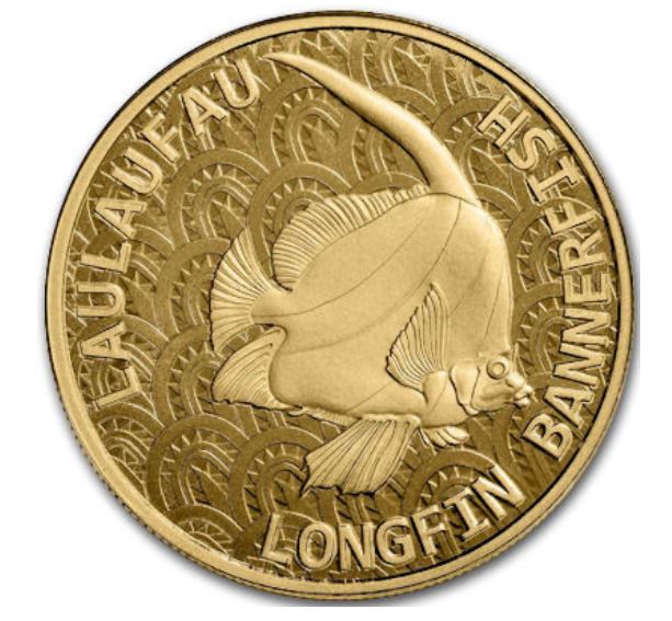 1 oz zlatá mince Longfin Bannerfish 2024 BU - Tokelau