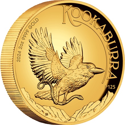 The Perth Mint 2 oz zlatá mince Australian Kookaburra 2024 PROOF High Relief - Perth Mint