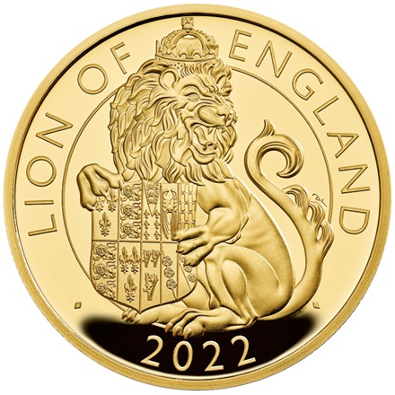 The Royal Mint 1/4 oz zlatá mince The Lion of England - The Royal Tudor Beasts PROOF 2022 - Royal Mint