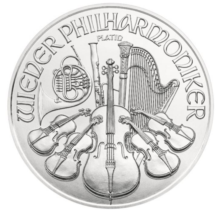 1 oz platinová mince Wiener Philharmoniker 2024 Münze Österreich