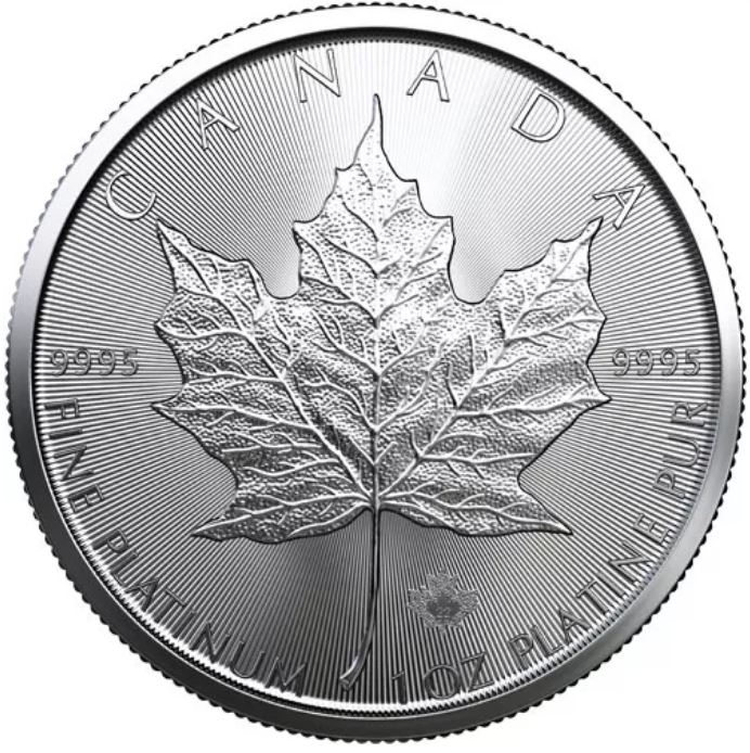 1 oz platinová mince Maple Leaf 2022 Royal Canadian Mint