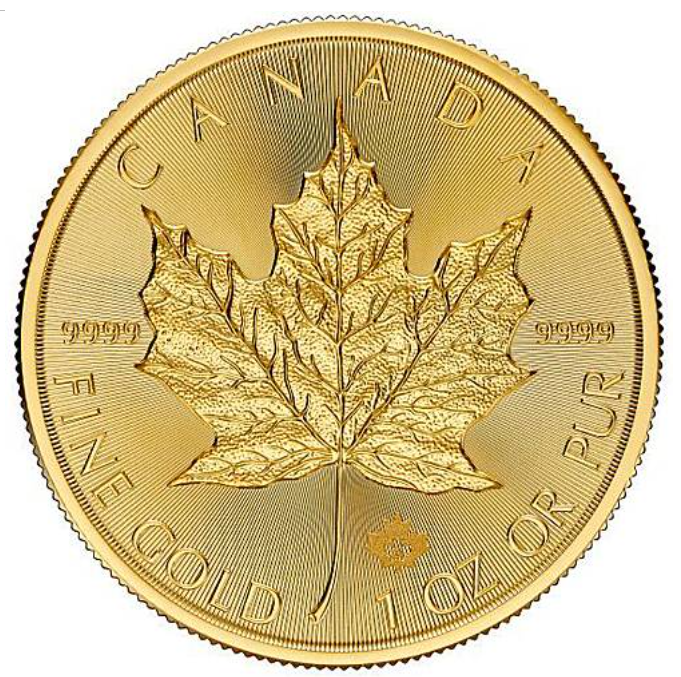 1 oz zlatá mince Gold Maple Leaf 2024 Royal Canadian Mint