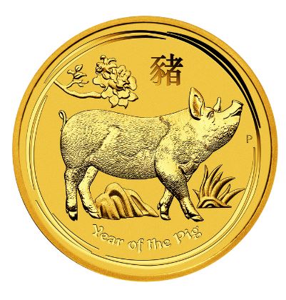 The Perth Mint 1 oz zlatá mince Gold Lunar II Rok Vepře 2019 - Perth Mint