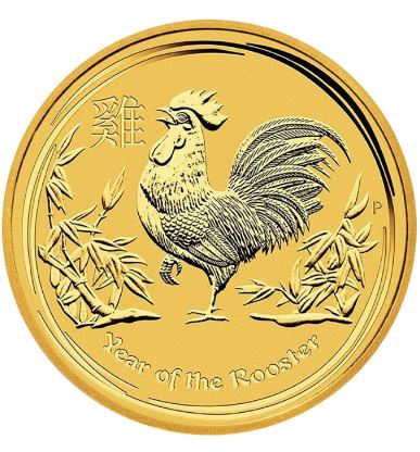 The Perth Mint 1 oz zlatá mince Gold Lunar II Rok Kohouta 2017 - Perth Mint