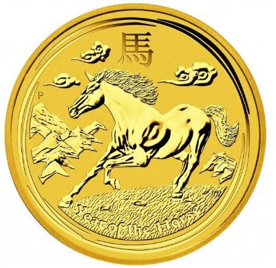 The Perth Mint 1 oz zlatá mince Gold Lunar II Rok Koně 2014 - Perth Mint