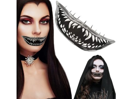 Halloween tetovani falesne zuby