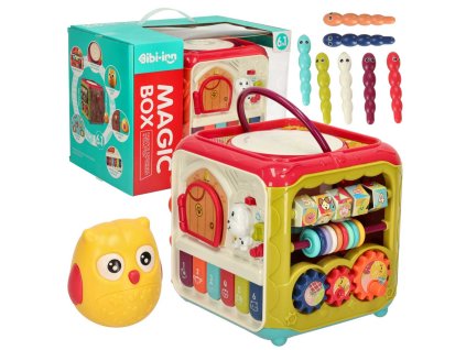 Kostka edukacyjna interaktywna zlap robaczka 6w1 Bibi inn 159023