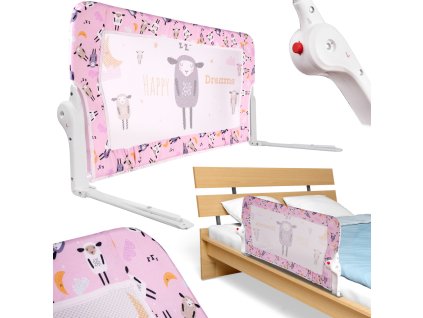 Barierka ochronna bramka oslonka do lozka 90cm owieczka 108016(2)