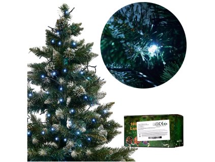 Lampki LED lancuch swietlny 10m 100LED zimny bialy 107859(2)