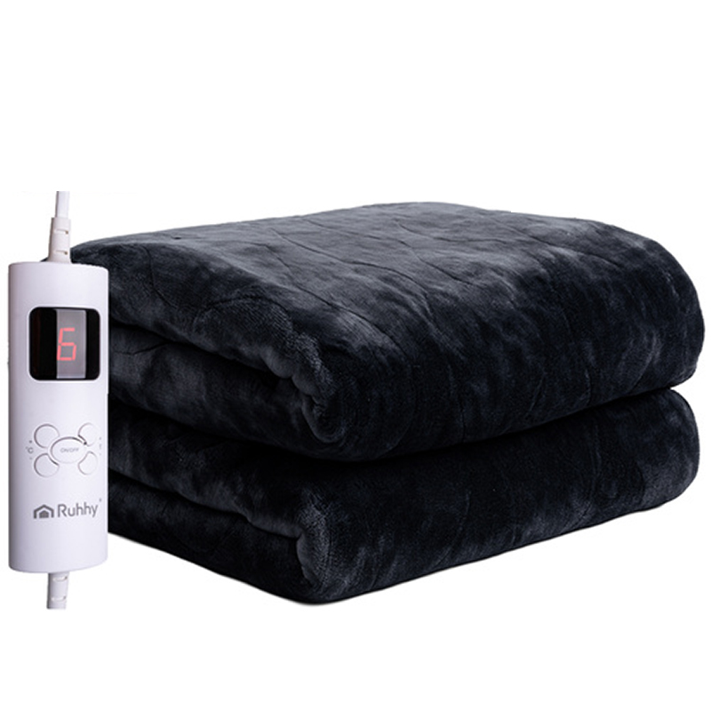 Elektrická deka 180 × 130 cm – čierna