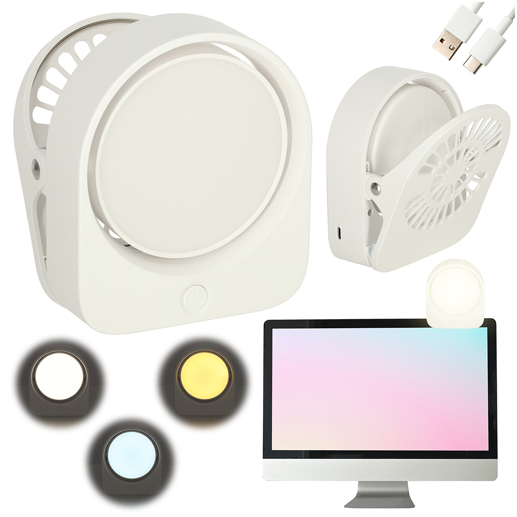 Nočné svetlo s klipom biele