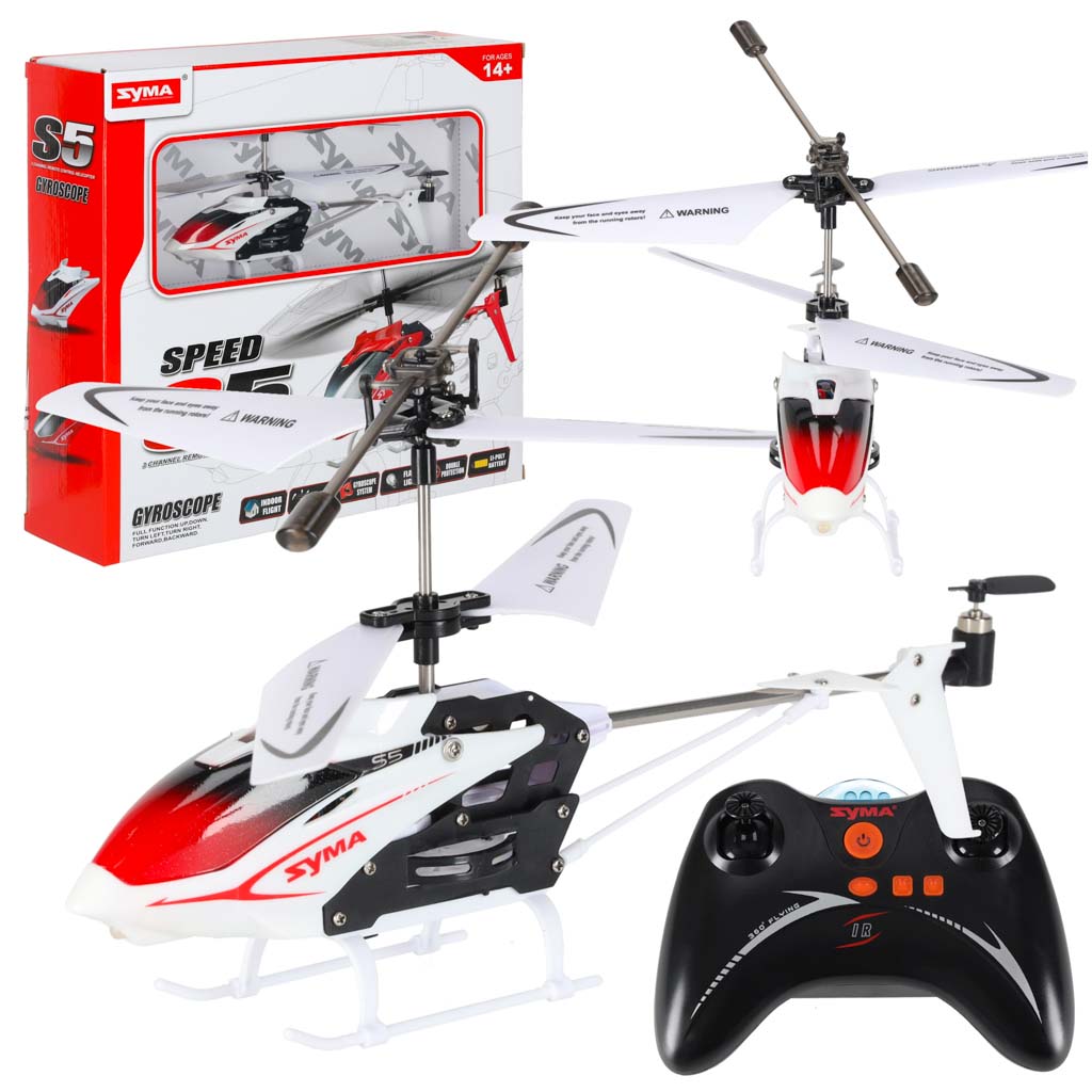 SYMA S5 RC vrtuľník 3CH biely