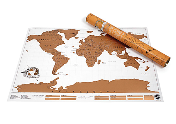 Stieracie mapa - sveta Deluxe 88 x 52 cm