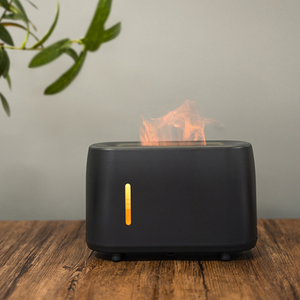 Aroma difuzér s projekciou ohňa Fire Farba: sivá